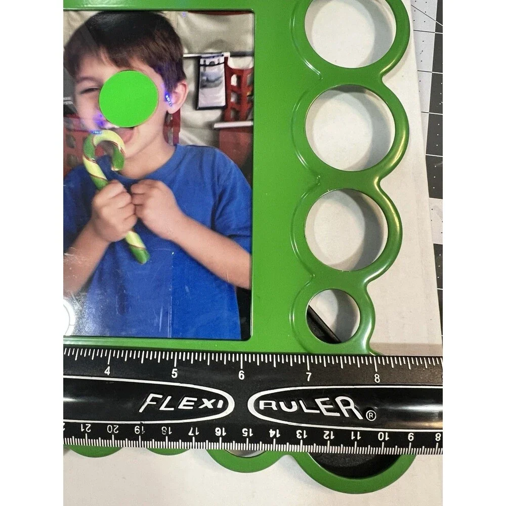 Olsbo Ola Wihlborg IKEA Green Modern 8x10 holds 4 x 6 Picture Frame bubbles dots